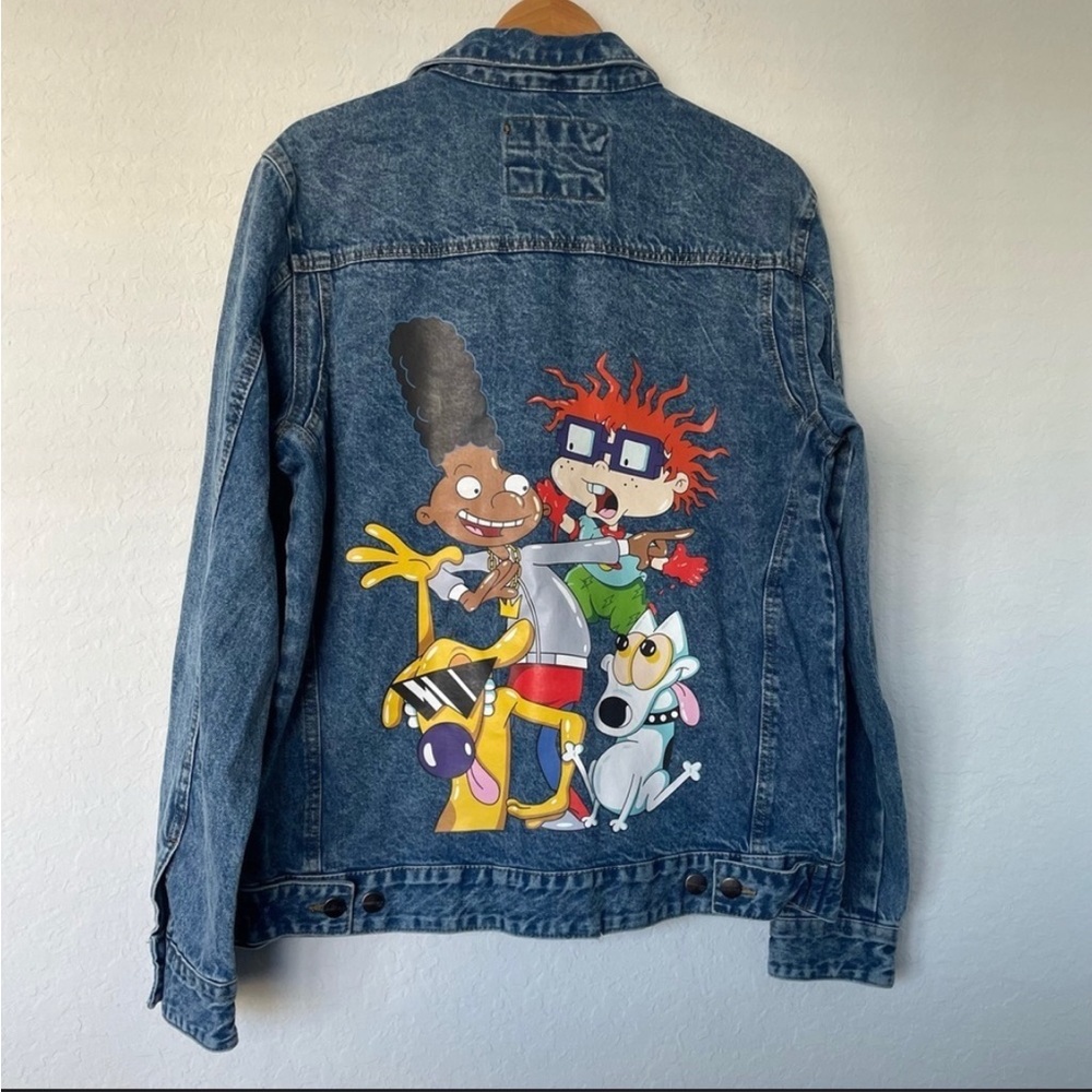 Members Only X Nickelodeon Denim Jacket Size Large